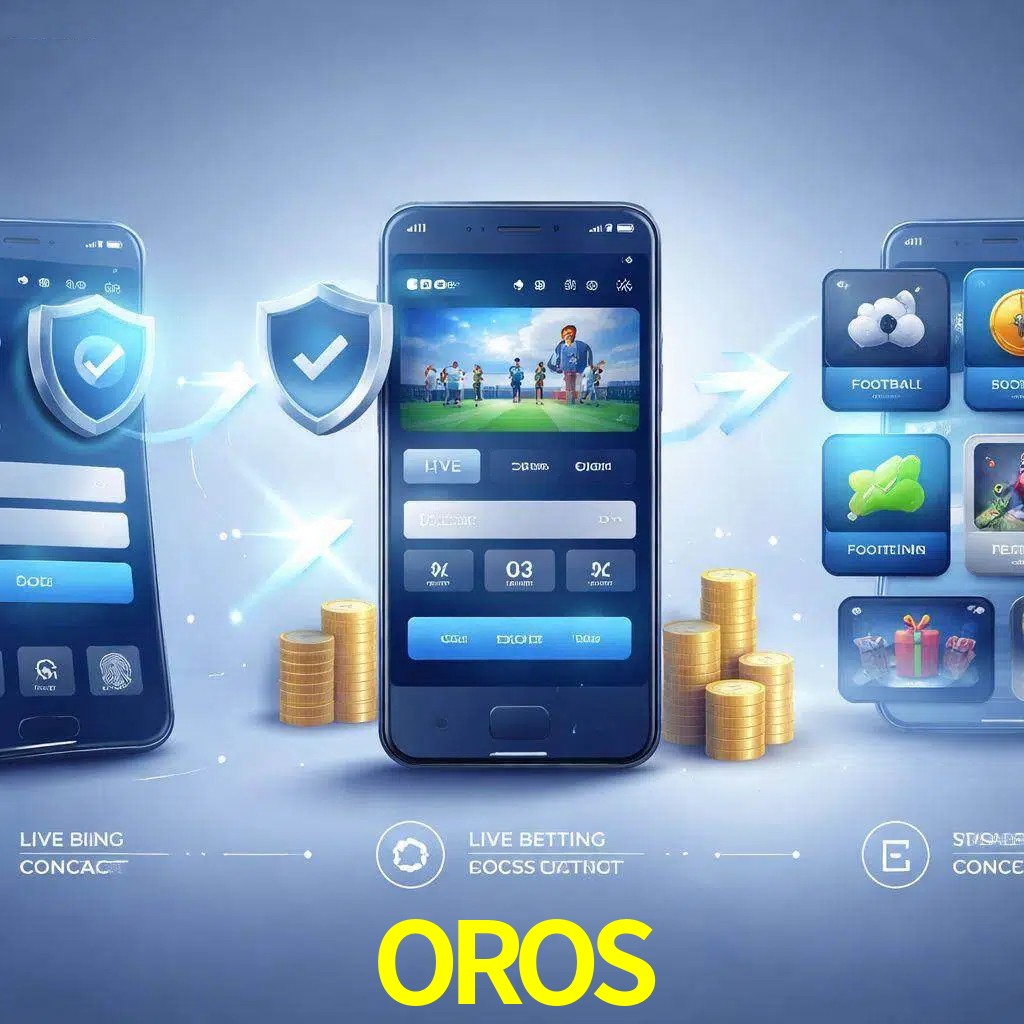 Pasos de acceso a la app OROS en pantalla de teléfono móvil