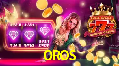 Escena dinámica inspirada en casino con iluminación OROS, cartas, fichas e íconos de juegos digitales en un espacio moderno de juegos.
